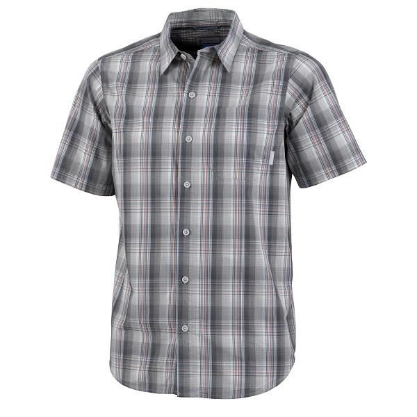 Columbia Mens Sterling Fields Short Sleeve, Cool Grey